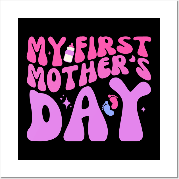 My First Mother's Day Mom Pregnancy Reveal Wall Art by Orth